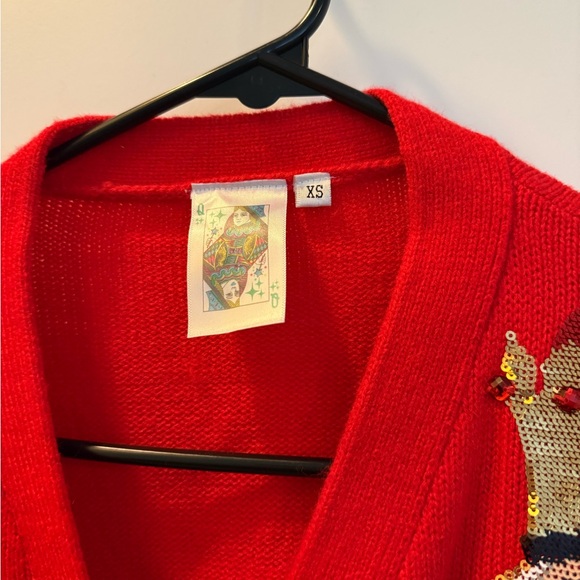 Queen of Sparkles Red Nutcracker Sweater - Picture 2 of 3
